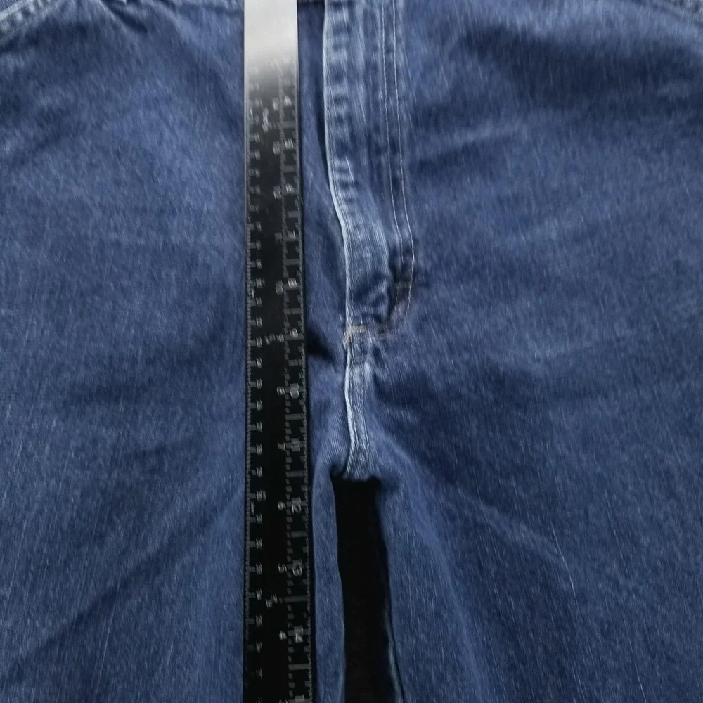 Wrangler Jeans Mens 36x34‎ Blue Relaxed Straight Medium Denim Workwear